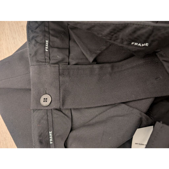 NWT Women's FRAME Black Le Crop Palazzo Wide Leg Trousers Sz 12 work wear office - Picture 11 of 14